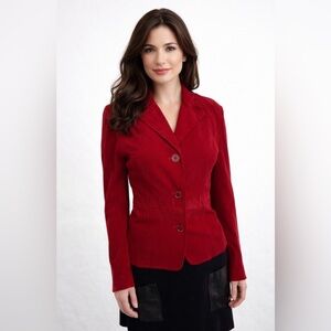 18” ptp size small Elegant Red Women's Jacket